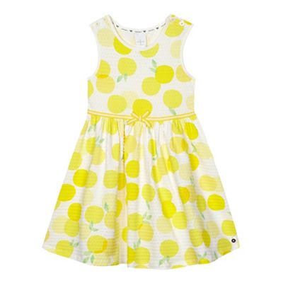 Girls' yellow lemon dress
